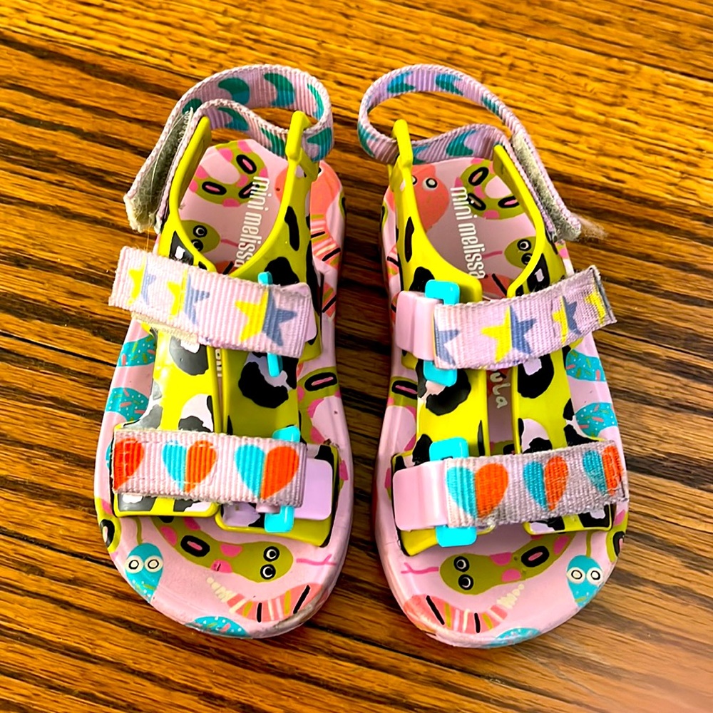 Mini Melissa x Fabula girls sandals size US 8